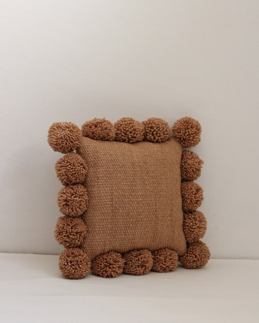 Small Pom Pom Pillow Cover