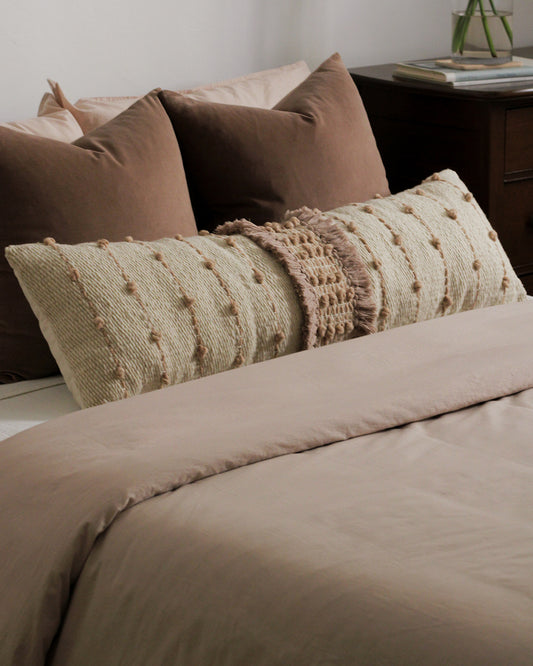 XL Peach Lumbar Pillow Cover