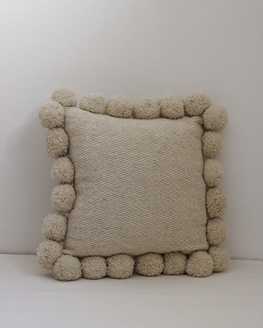 Large Pom Pom Pillow Cover